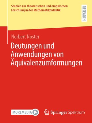 cover image of Deutungen und Anwendungen von Äquivalenzumformungen